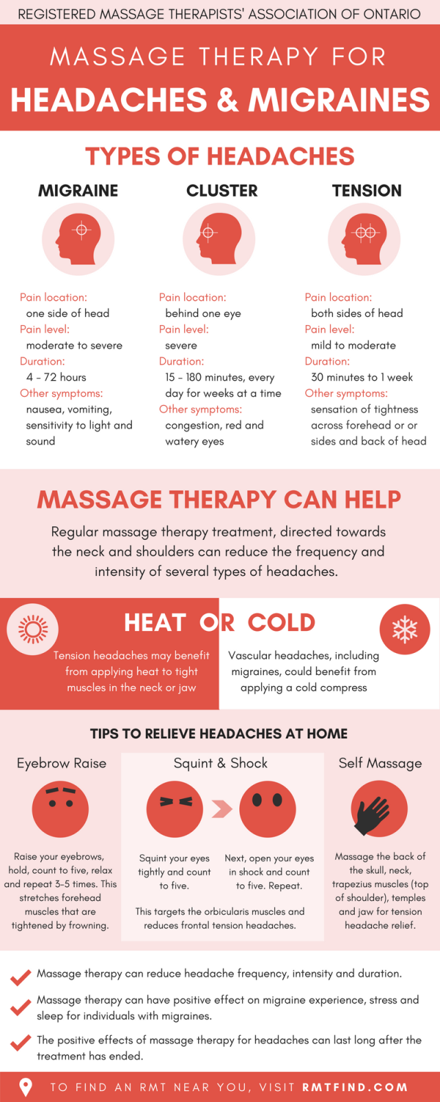 Massage Therapy for Headaches and Migranes